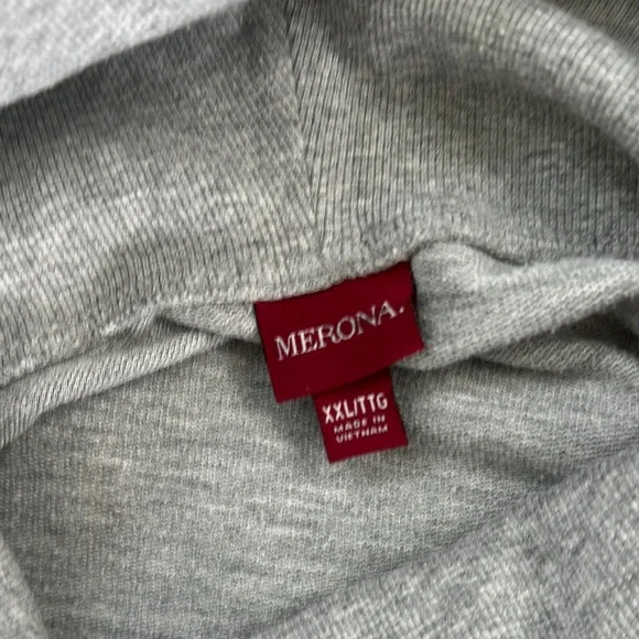 Merona Women’s Gray Cowl Neck Sweatshirt XXL - Picture 4 of 6